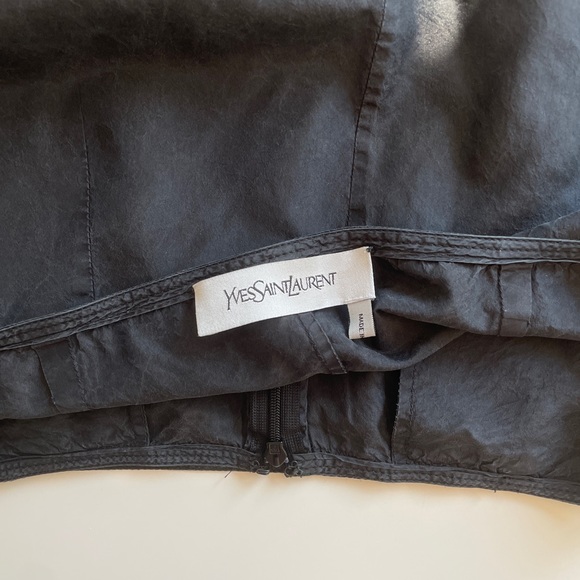 Unique Yves Saint Laurent Silk Skirt - Picture 9 of 10